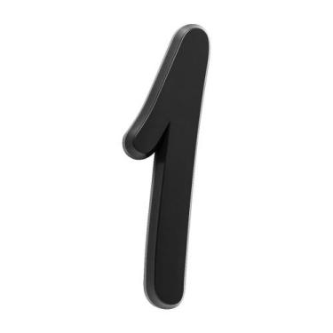 Imagem de Número Residencial Para Casa 1 Preto 3D 22cm - MetalCromo