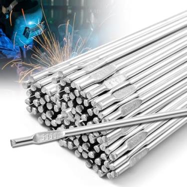 Imagem de MorningRo Haste de solda Tig de alumínio Er5356 1/20.3 cm x 99.1 cm 2.3 kg, haste de enchimento de fio de solda de alumínio, acessórios de soldagem Tig soldagem, baixa resistência à corrosão a