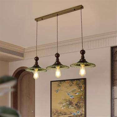 Imagem de Luminária pendente contemporânea de LED para restaurante, bar estilo francês retrô, balcão, café, quarto, escritório, quarto de hotel, lavabo, corredor e escada (B 3 lâmpadas)