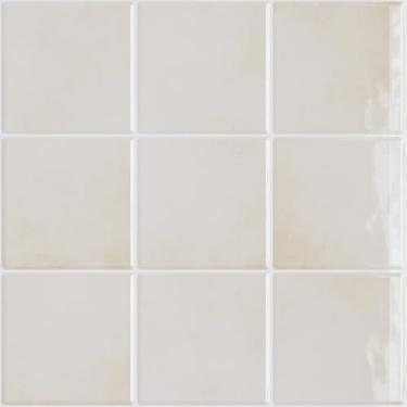 Imagem de VaryPaper Bastão quadrado bege com 10 folhas, à prova d'água, quadriculado, para cozinha, banheiro, locatário, vinil autoadesivo, backsplash, azulejo de parede 30,5 x 30,5 cm