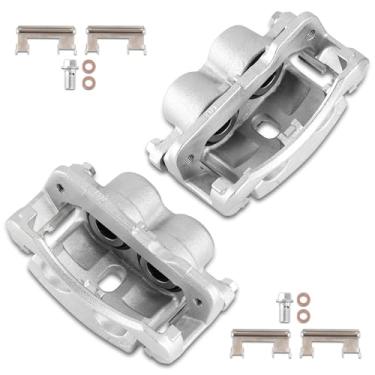Imagem de UNITHUB Kit de pinça de freio dianteiro ou traseiro direito + conjunto esquerdo com suporte 18-B4728 18-B4729 compatível com Chevy Avalanche Silverado Suburban Escalade 1999-2013 (conjunto de 2)