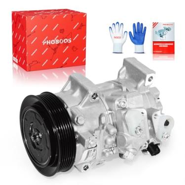 Imagem de PHOBOOS Compressor A/C com embreagem compatível com Toyota Corolla 2009-2010, Toyota Matrix 2009-2012, Scion xD 2008-2014, L4 1,8L. Refrigeração rápida, baixo ruído, fácil instalação, ref. CO-11210C