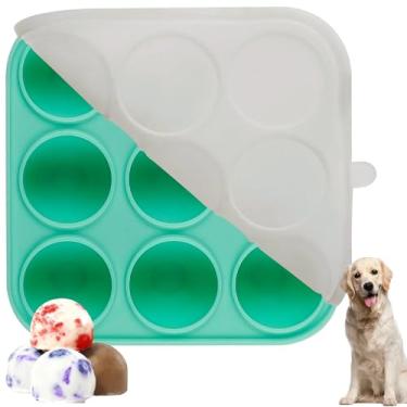Imagem de 9Cavities Molde de silicone para petiscos para cães com tampa para Pupsicle Woof e Pupsicle Power Chewer, moldes congelados para guloseimas para recarga, bandeja reutilizável para o brinquedo Pupsicle