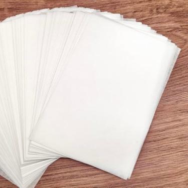 Imagem de MLNSUNNY Papel para saquinho de chá, 50 folhas, 13 x 17 cm, papel artístico sem ácido de 40 g/m² com alta resistência à umidade para impressão de placas de gelli, mídia mista, colagem, pintura, álbum