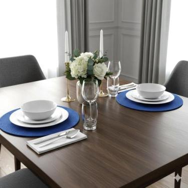 Imagem de Kit Jogo Americano Redondo Mesa Decorativo Jantar Descanso de Prato - 