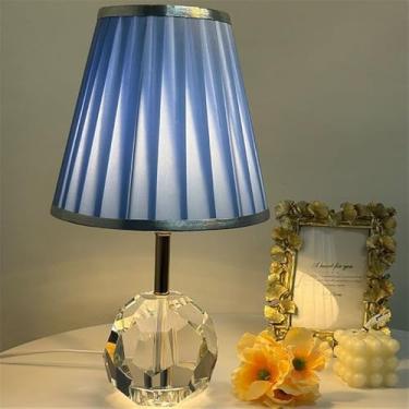 Imagem de Luminária de mesa contemporânea de cristal, estilo moderno e criativo, para sala de estar, escritório, casa de campo, hotel, quarto, cabeceira ou mesa de cabeceira com LED (Estilo 30)
