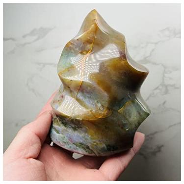 Imagem de CAMUTO Cheio de textura de pedras preciosas e cristais 1 peça 30-80g Jaspe natural oceano irregular arranjo material de ensino coleção de minerais decoração de casa (cor: Nº 17)