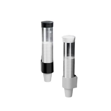 Imagem de Suporte Porta Copos Descartaveis Autoadesivo Sem Furos Grande Capacidade Organizador Decorativo Parede(Preto,Porta copo)