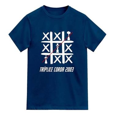 Imagem de Camiseta de Futebol Tríplice Coroa Raposa 2003 Masculina-Unissex