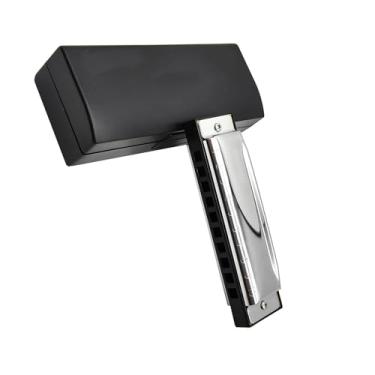 Imagem de Gaita profissional para iniciantes gaita C chave de aço inoxidável harpa diatônica 10 furos instrumento de gaita azul