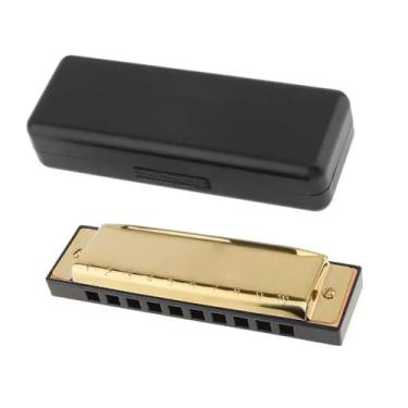 Imagem de Gaita profissional gaita 10 furos 20 tons chave de C Blues pratica desempenho tipo