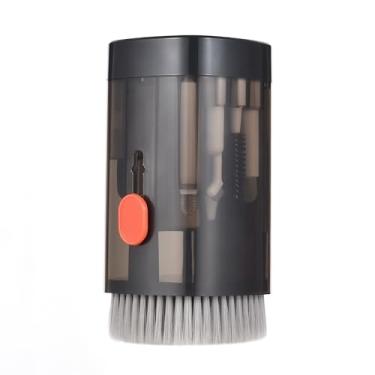 Imagem de ZJchao Kit de Limpeza de Eletrônicos Limpador de Teclado Kit de Limpeza de Câmera DSLR de Laptop 21 Em 1 Caixa de Limpeza Multifuncional Portátil Tampa Magnética Preto Branco Material (Preto)