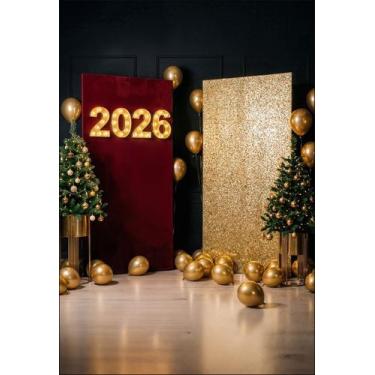 Imagem de Fundo Fotográfico Ano Novo Cenário Tecido 1,50 x 2,20m - Fadrix, FANV0