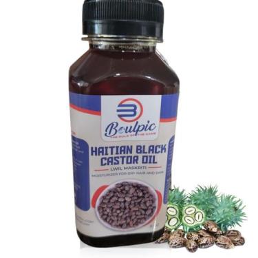 Imagem de Aceite de Ricino Negro Haitiano 100% Puro 240 mL para Cabello, Piel y 