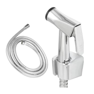 Imagem de Ducha Higiênica Metal Cromada Inoxidável 1/4 De Volta Chuveirinho Banheiro Completa 1,2m(2 unidades)