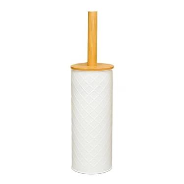 Imagem de Escova Sanitária Limpeza Vaso Sanitário Privada Moderna Multiuso Higiênica(3D BRANCA)