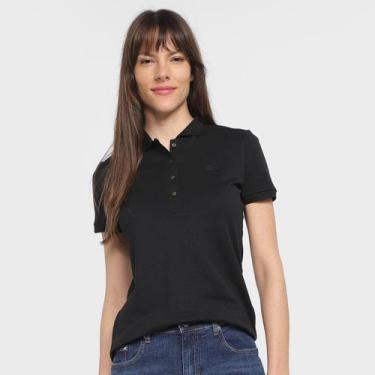 Imagem de Camisa Polo Lacoste Feminina, Preto, G