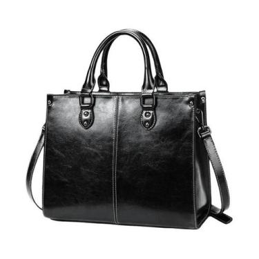 Imagem de Bolsa De Ombro Feminina Em Couro Legítimo, Bolsa De Mensageiro De Moda