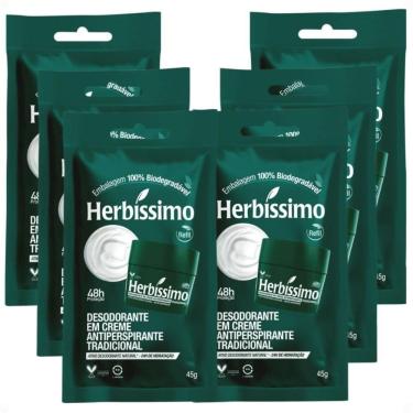 Imagem de Kit Herbíssimo Refil Tradicional: 6 Desodorantes Cremes Antiperspirantes 45g