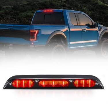 Imagem de FIERYRED Terceira luz de freio, luz de ré, cauda fumada, luzes de montagem alta compatíveis com Ford 2015-2020 F-150, F-250 F-350 2017, Ranger 2019-2020, Maverick 2022-up