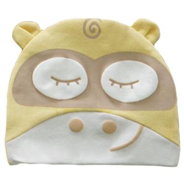 Imagem de Gorro Fantasia Para Bebê 17x14cm Hippo Amarelo