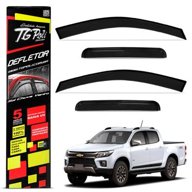 Imagem de Calha de Chuva S10 CD 2012 a 2025 Defletor Fumê Tgpoli