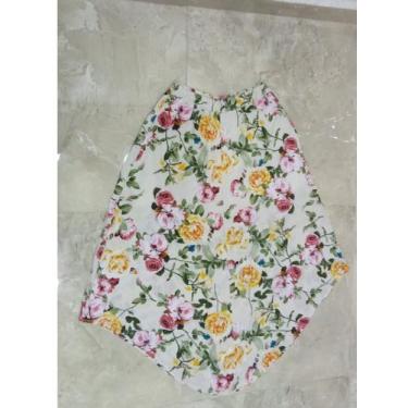 Imagem de Saia midi tucano assimétrica - LALOKA, Multicolorido, M