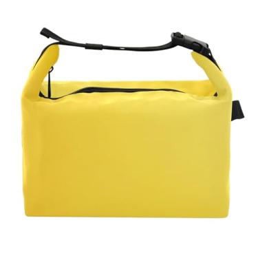 Imagem de STAYTOP Lancheira amarela brilhante com fivela de alça, lancheira isolada para meninos e meninas, lancheira térmica para trabalho escolar