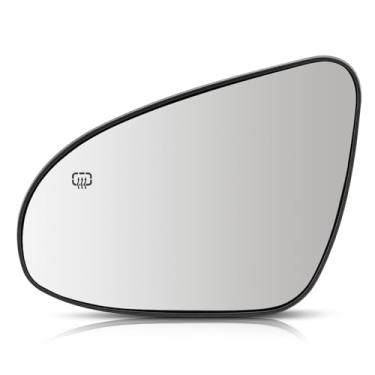 Imagem de AUTOKAY O vidro do espelho do lado esquerdo do motorista serve para Toyota Corolla 2014 2015 2016 2017 2018 2019, substituição do espelho lateral do motorista com aquecimento elétrico, espelho