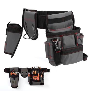 Imagem de Hilitand Cinto de Ferramentas, Multifuncional Removível Ajustável Em Tecido Oxford Bolsa de Ferramentas de Cintura, Cinto de Ferramentas Profissional para Homens, para Eletricista