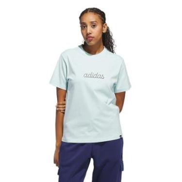 Imagem de Camiseta Estampada Cozy Holiday Adidas Feminino-Feminino