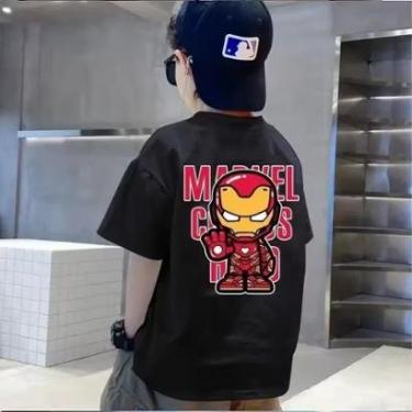 Imagem de Camiseta Infantil Homem de Ferro Filme Marvel Comics-Unissex