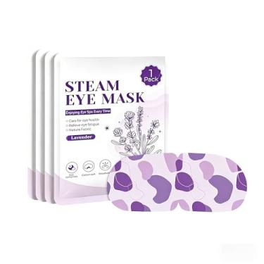 Imagem de Máscara de olho a vapor, 2 peças, máscara de olho autoaquecida, máscara descartável com aroma de lavanda para dormir para os olhos, essencial para viagens e um presente relaxante