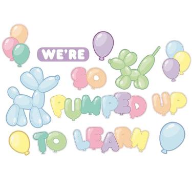 Imagem de Balloon Dog Cardstock We're So Pumped Conjunto de mural de parede - 14 peças
