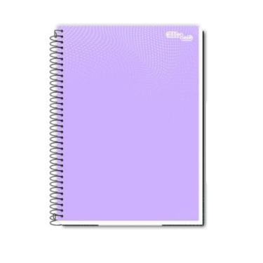 Imagem de Caderno Universitário Essenciale - 1 matéria / 80 folhas Coleção 2026 Cores Clássicas Espiral -Tamanho 20x27,5cm Capa Lisa (Lilás)