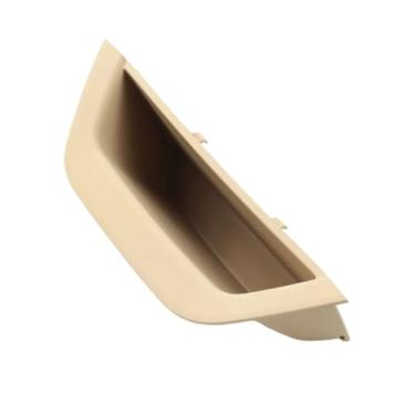 Imagem de 51417250307 lhd rhd maçaneta interna da porta dianteira esquerda do carro puxar guarnição maçaneta do painel interior da porta compatível com bmw x3 x4 f25 f26 2010-2016(Style B Beige RHD)