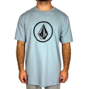 Imagem de Camiseta Volcom Circle Stone Azul-Masculino