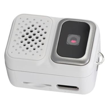 Imagem de Jopwkuin Câmera Minúscula Com Chaveiro Portátil Full HD 1080P FHD Câmera retrô do Tamanho do Polegar para Entusiastas da Fotografia Nano de Vídeo para Viajantes ABS 1,38x0,98x0,79 Polegadas (Branca)