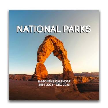 Imagem de Calendário do Parque Nacional 2024-2025, calendário de parede de 16 meses, calendário mensal 2024-2025, página aberta de 30,5 x 61 cm, papel grosso e resistente para organização e planejamento,