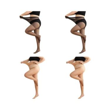 Imagem de Meia Calça De Verão plus Size De Cintura Alta Para Mulheres Até 110 KG