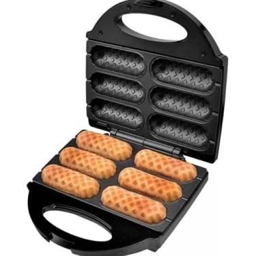 Imagem de Grill Crepeira E Hot Dog Corn Dog Elétrica Antiaderente 110V