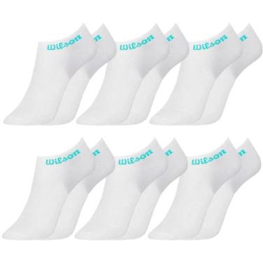 Imagem de Kit 6 Pares Meias Wilson Cano Curto Feminina, Branco, 34-38