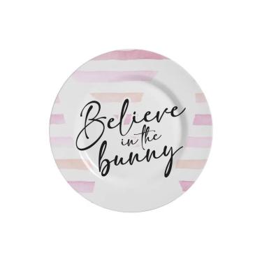 Imagem de Conjunto 6 Pratos De Sobremesa Happy Easter C Pascoa 21Cm