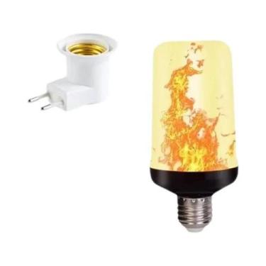 Imagem de Lâmpada LED Com Efeito De Chama Piscante B22 E27 4 Modos Para Festa KT