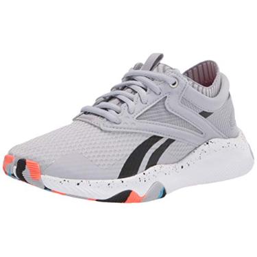 Imagem de Reebok HIIT Tênis de Treino Feminino Cross Trainer, Cinza/Laranja/Água Radiante, 9