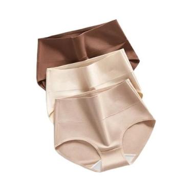 Imagem de Calcinhas Modeladoras De Algodão De Cintura Alta Para Mulheres plus Si