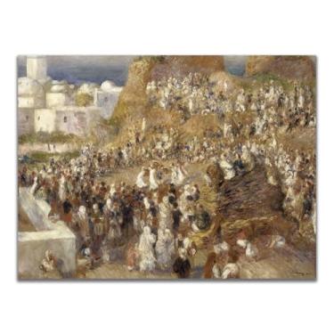 Imagem de Yomcut Arte de parede em tela Auguste Renoir - pôster da mesquita pintura de personagem de paisagem retrô, ilustração histórica e cultural, decoração de parede legal para casa moderna sem moldura 12 x