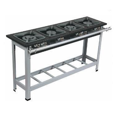 Imagem de Fogão Stori Inox 304 4 Bocas com Pé 30x30 M8 Metalmaq
