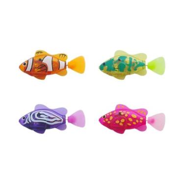 Imagem de Robô Peixe Eletrônico Com Luz LED Para Banho, Brinquedo Aquático Para 