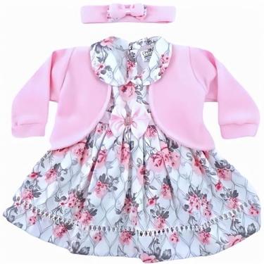 Imagem de Vestido de Bebê, Criança e Menina com bolero e tiara do P ao 4 - Mundo